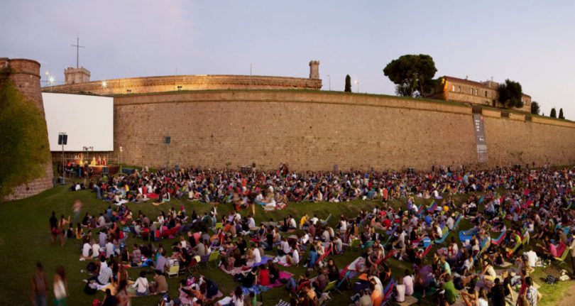 Sala Montjuic, кино на открытом воздухе в Барселоне