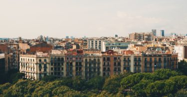 Вид на город Барселона